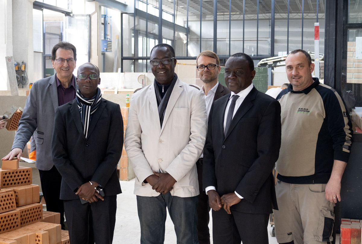 Délégation sénégalaise en visite à l'Ecole de la construction